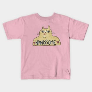 Handsome Feline Kids T-Shirt